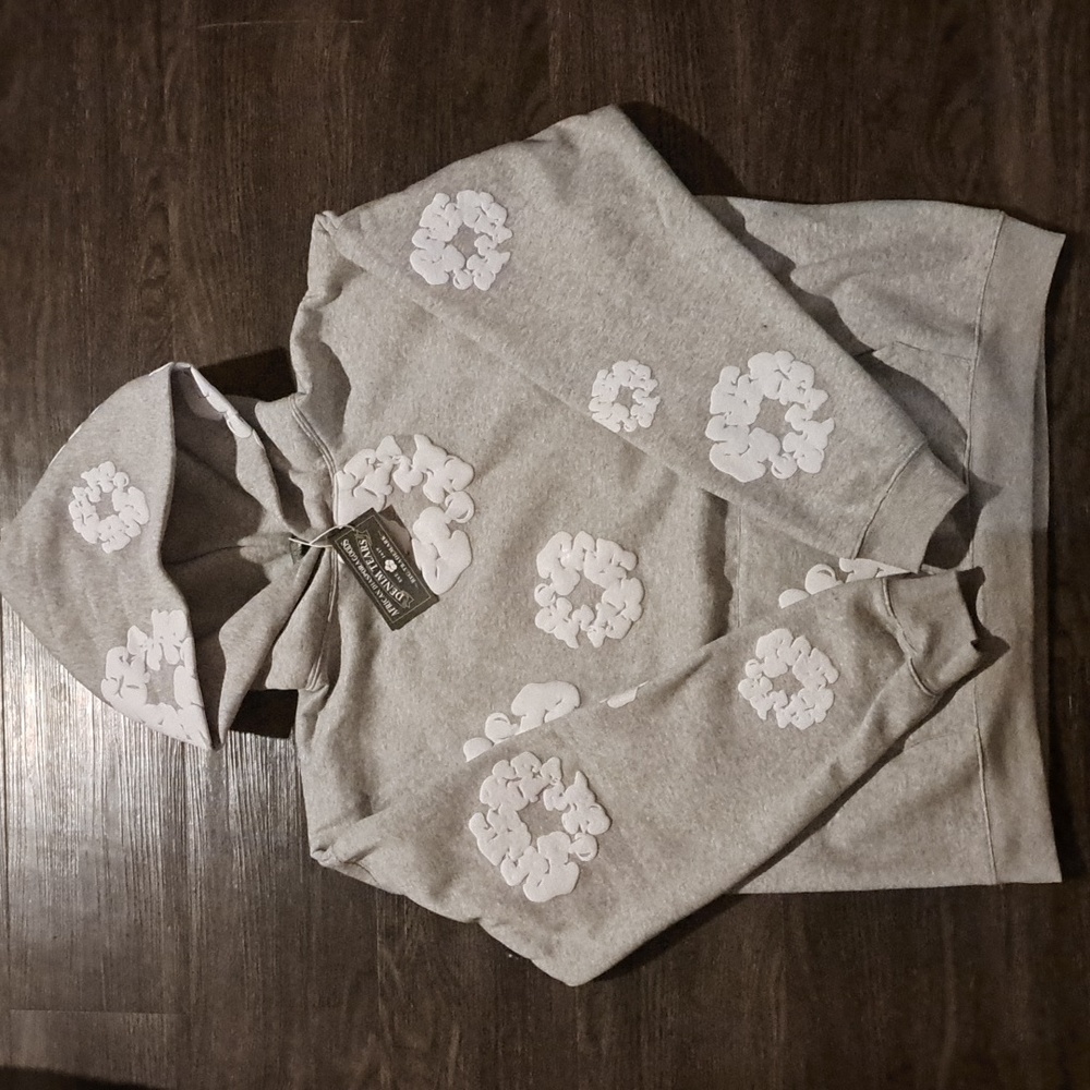 Denim Tears Hoodie Grey NEW